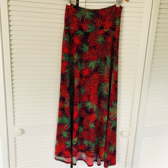 Lularoe Printed Maxi Skirt L - Picture 3 of 9